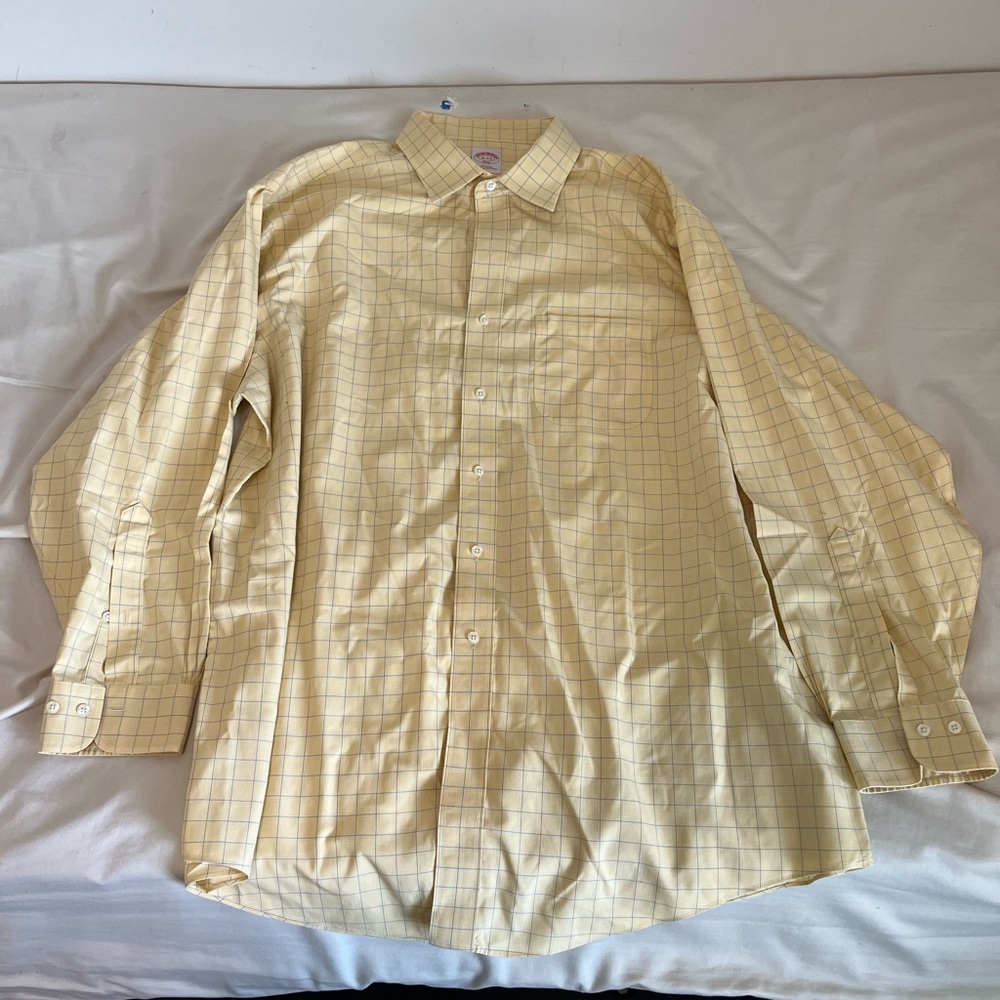 Brooks Brothers Yellow Lightweight Dress Shirt